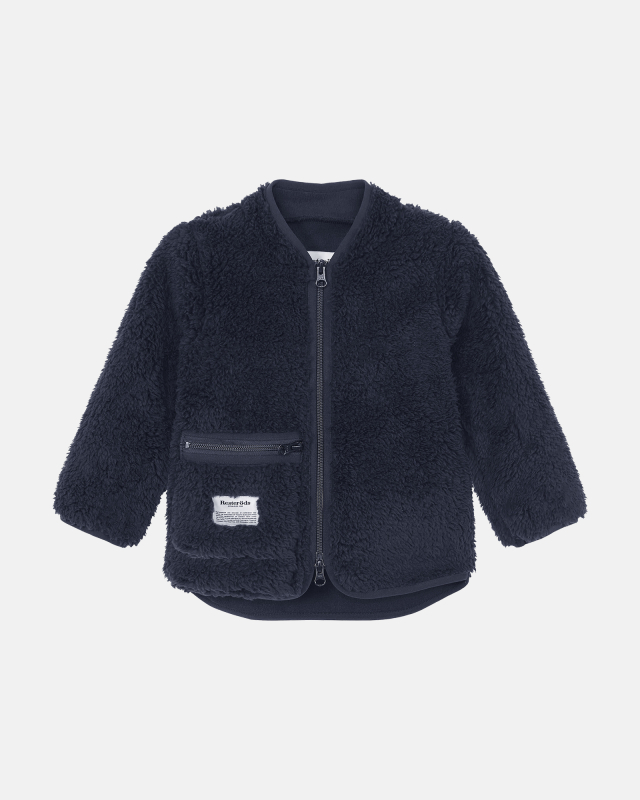 Fleece jakke “Kids” | 100% recycled polyester | Navy