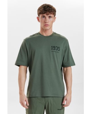 T-shirt "mid sleeve" | 100% økologisk bomuld | grøn -Resteröds