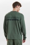 Langærmet t-shirt | 100% økologisk bomuld | grøn -Resteröds