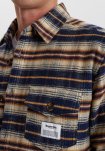 Skjorte "flannel" | 100% bomuld | navy -Resteröds