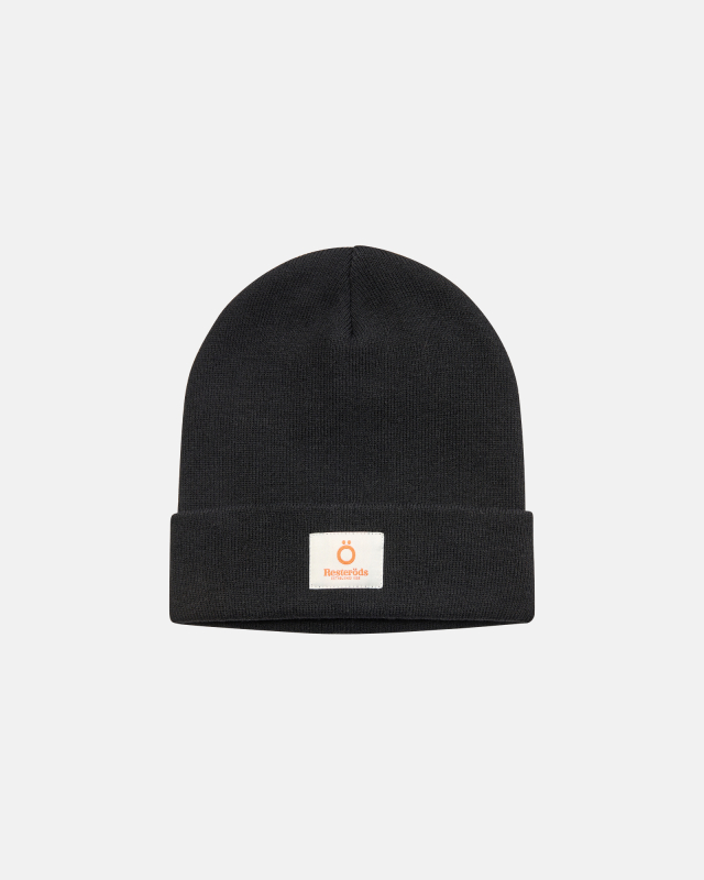 Chunky beanie hue | recycled polyester | sort