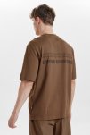 T-shirt "mid sleeve"| 100% økologisk bomuld | brun -Resteröds