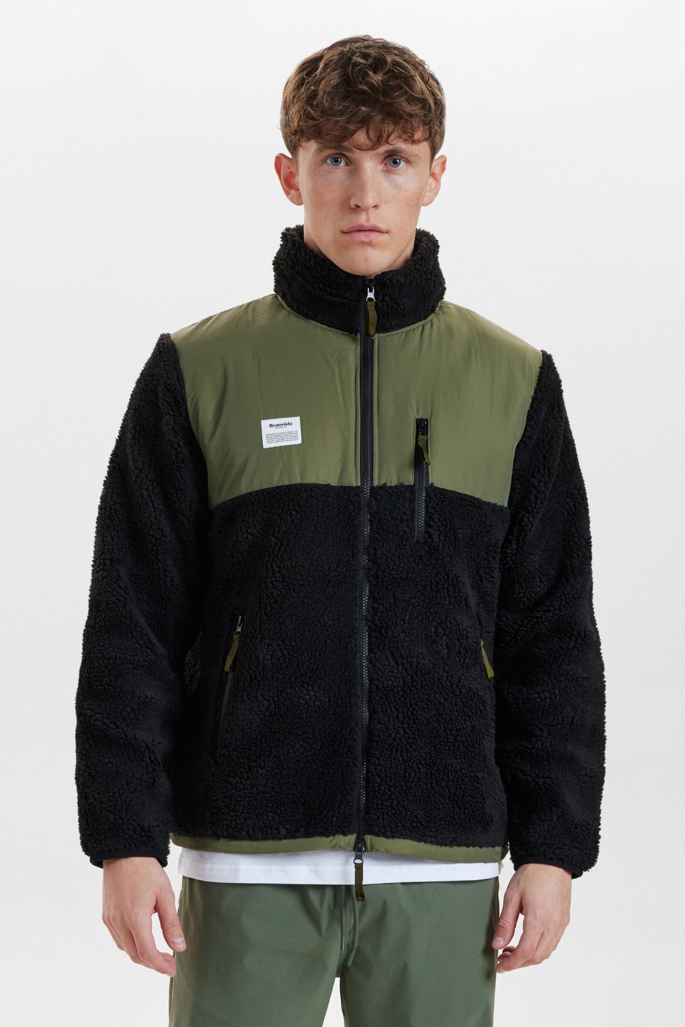 Jakke "panel fleece" | recycled polyester | sort -Resteröds Jakke "panel fleece" | recycled polyester | sort -Resteröds