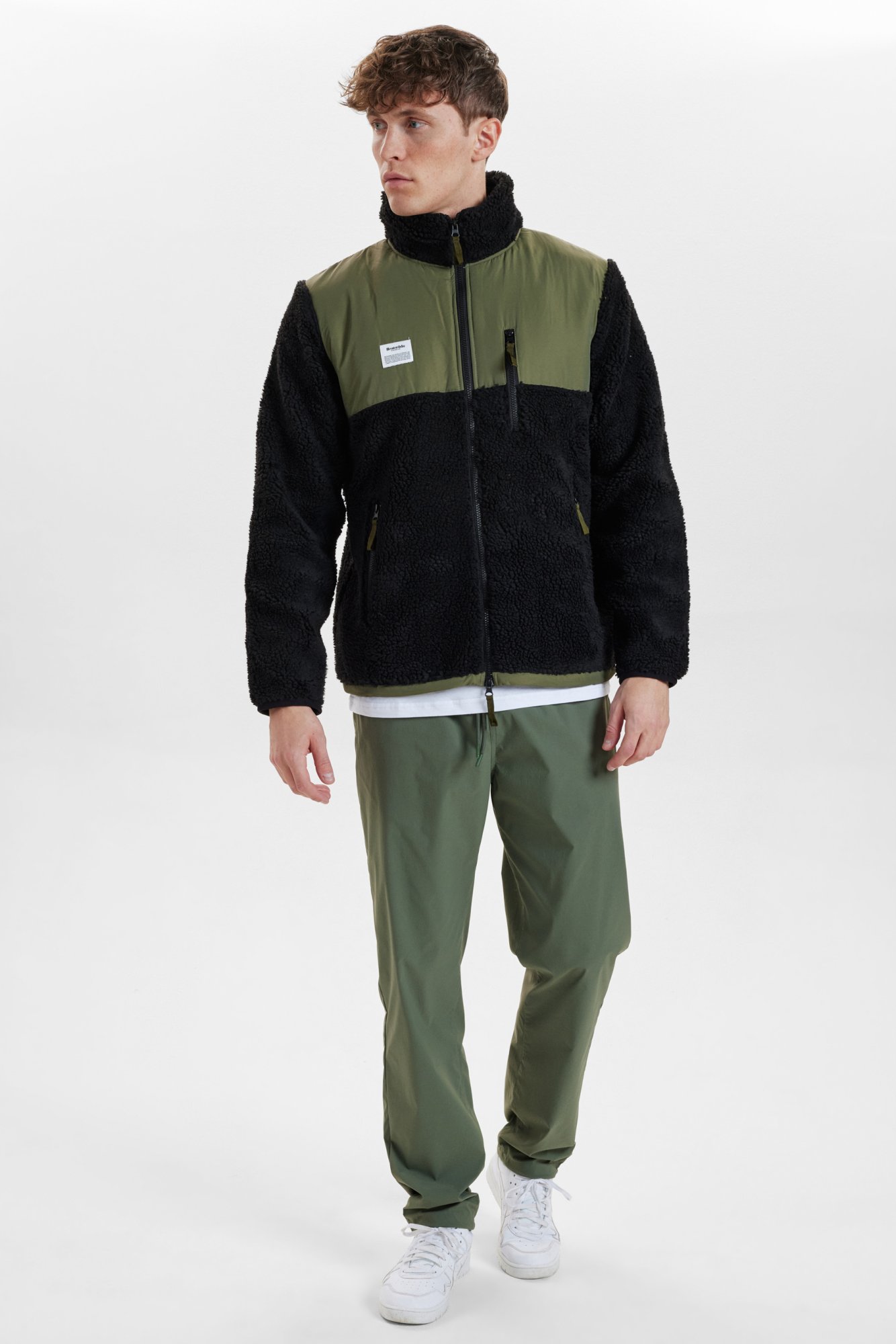 Jakke "panel fleece" | recycled polyester | sort -Resteröds Jakke "panel fleece" | recycled polyester | sort -Resteröds