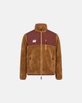 Jakke "panel fleece" | recycled polyester | brun -Resteröds