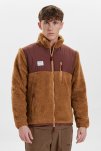 Jakke "panel fleece" | recycled polyester | brun -Resteröds