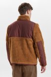 Jakke "panel fleece" | recycled polyester | brun -Resteröds