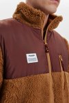 Jakke "panel fleece" | recycled polyester | brun -Resteröds