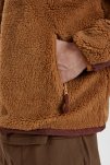Jakke "panel fleece" | recycled polyester | brun -Resteröds