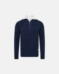 Pullover "zip" | 100% økologisk bomuld | navy -Resteröds