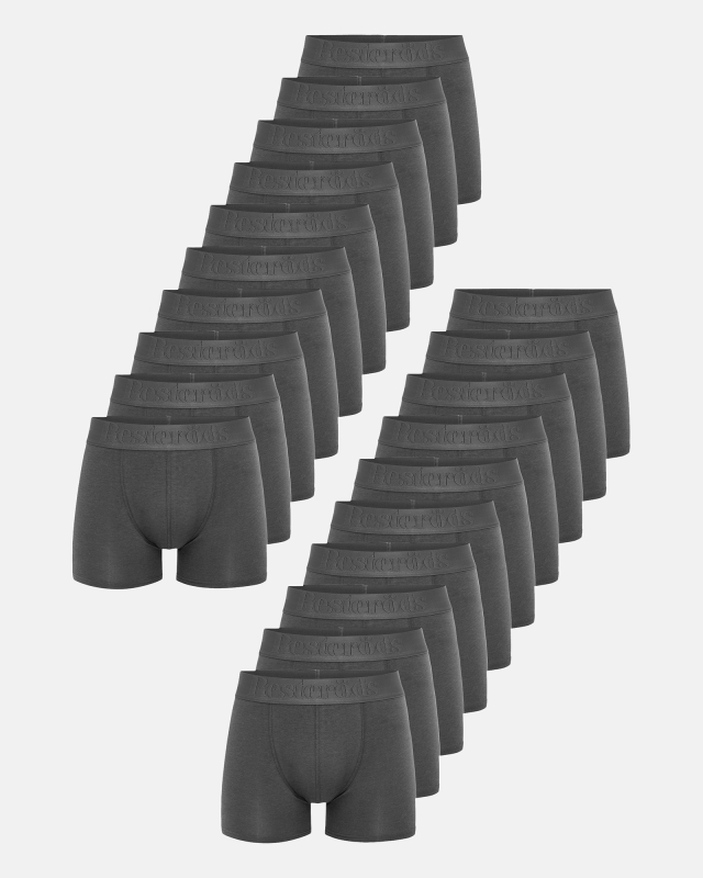 20-pak "gunnar" tights | økologisk bomuld | grå