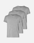 T-shirt "o-neck" 3-pak | Bambusviskose | Grå -Resteröds
