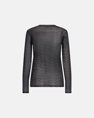 Bluse "mesh" | Polyester | Sort