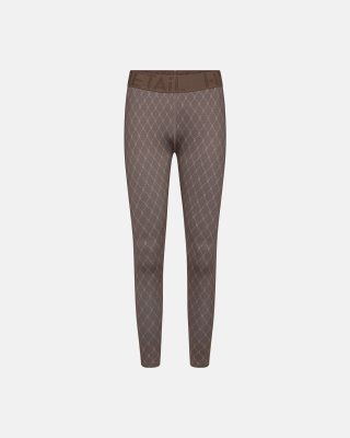 Leggings "logo" | Polyester | Brun