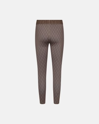 Leggings "logo" | Polyester | Brun