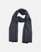 Halstørklæde | 100% børstet silke | grå/blå - Connexion Tie