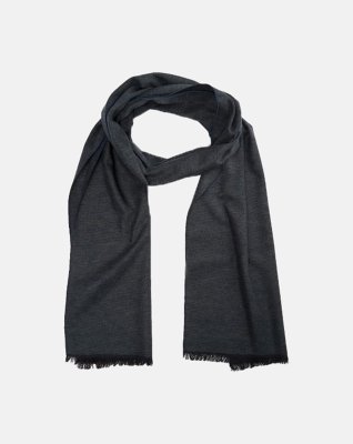 Halstørklæde | 100% børstet silke | grå/grøn -Connexion Tie