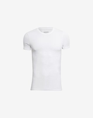 2-pak t-shirt o-hals | bambusviskose | hvid -JBS