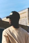 Trucker Cap | 100% bomuld | Sort -Resteröds