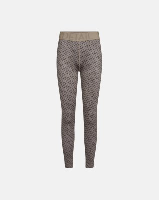 Leggings "logo" | Polyester | Beige -Hype the Detail