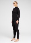Langærmet trøje med lynlås | 100 % merino uld | sort -Dovre Women