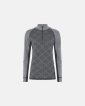 Langærmet undertrøje zip | 100% merino uld | grå - Dovre Women