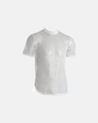 T-shirt mesh | 100% økologisk bomuld | hvid -Dovre