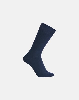 "No name" socks solid colour navy -Claudio