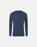 Langærmet T-shirt | 100% økologisk GOTS uld | navy -JBS of Denmark Men