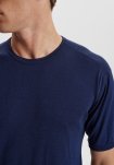 "Wool" t-shirt | 100% merino uld | navy -JBS