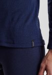 "Wool" langærmet t-shirt | 100% merino uld | navy -JBS
