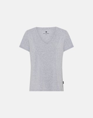 2-pack T-shirt v-hals | bambus | grå -JBS of Denmark Women