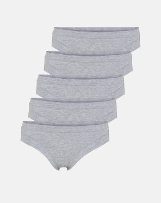 Tai brief  5-pak | Bambusviskose | Grå -JBS of Denmark Women
