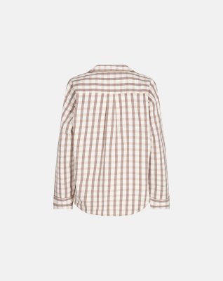 Pyjamasskjorte | 100% økologisk bomuld | brun -JBS of Denmark Women