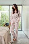 Pyjamasskjorte | 100% økologisk bomuld | brun -JBS of Denmark Women