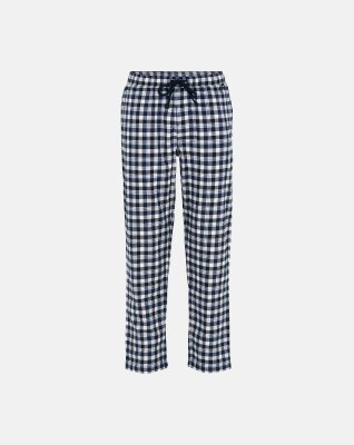 Pyjamasbukser | 100% flannel bomuld | blåternet -JBS