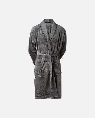 Badekåbe | 100% velour bomuld | Grå