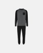Pyjamas | bambus | sort/grå m. lomme - JBS