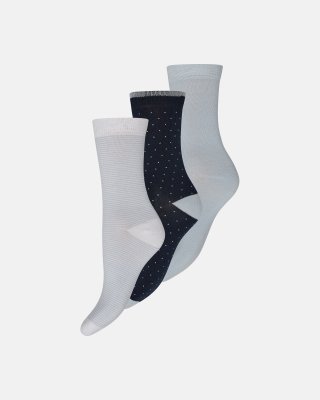 Ankelstrømper 3-pak  | Bambusviskose | Multifarvet