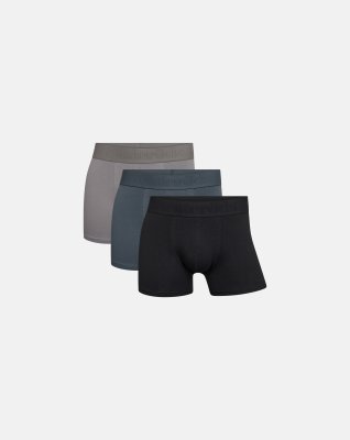 Tights "gunnar" 3-pak | Økologisk bomuld | Grå/sort -Resteröds