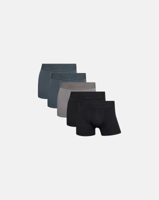 Tights "gunnar" 5-pak | Økologisk bomuld | Sort/grå -Resteröds
