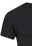 Sweat Proof T-shirt O-neck | bambus | sort -JBS