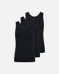 Tanktop 3-pak | Økologisk bambusviskose | Sort -JBS of Denmark Women