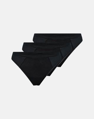 String 3-pak | Økologisk bambusviskose | Sort -JBS of Denmark Women