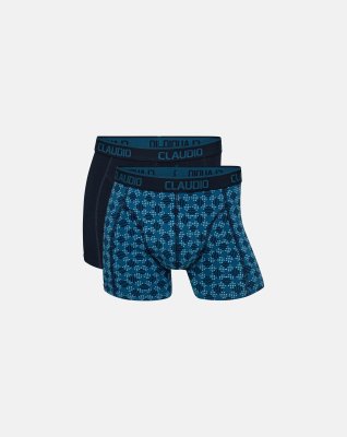 Tights 2-pak | Bomuld | Blå -Claudio