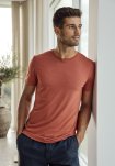 T-shirt o-hals | bambus | orange -JBS of Denmark Men