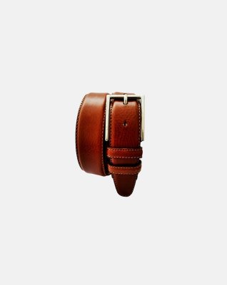 Bælte | 100% ægte læder | Cognac -Philipsons