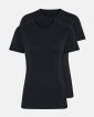 T-shirt 2-pak | 100% merino uld | Sort - Dovre Women