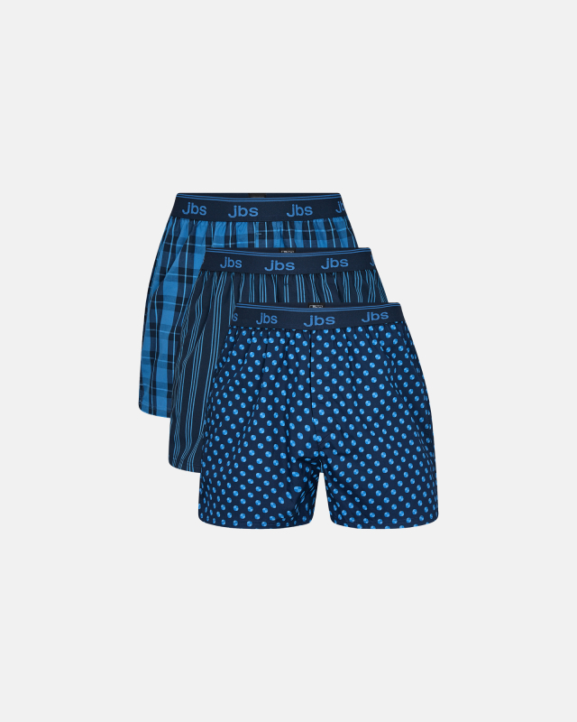Boxershorts | 3 Pak | 100 Bomuld | Blå