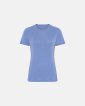 T-shirt | 100% uld | blå - Dovre Women